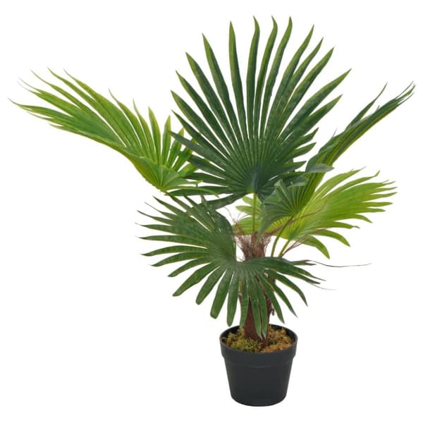 vidaXL Konstväxt Palm med kruka 70 cm grön -  Artificiell flora