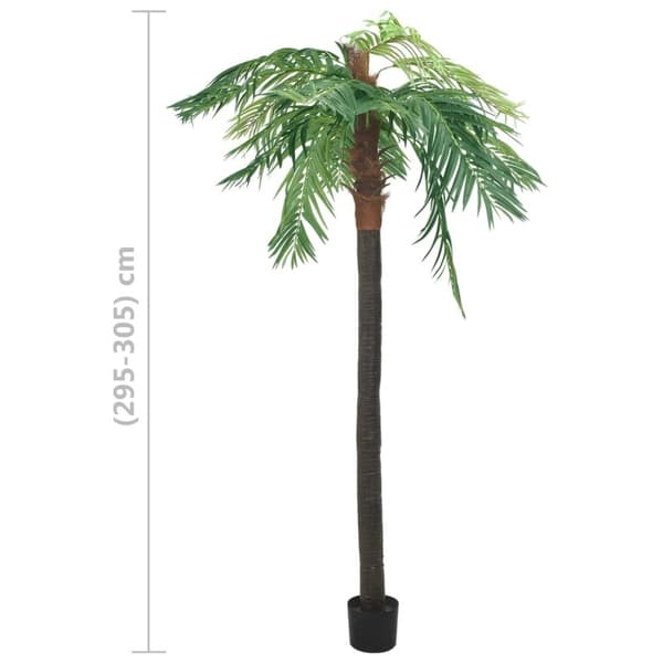 vidaXL kunstig fønikspalme med potte 305 cm grøn - Kunstig flora