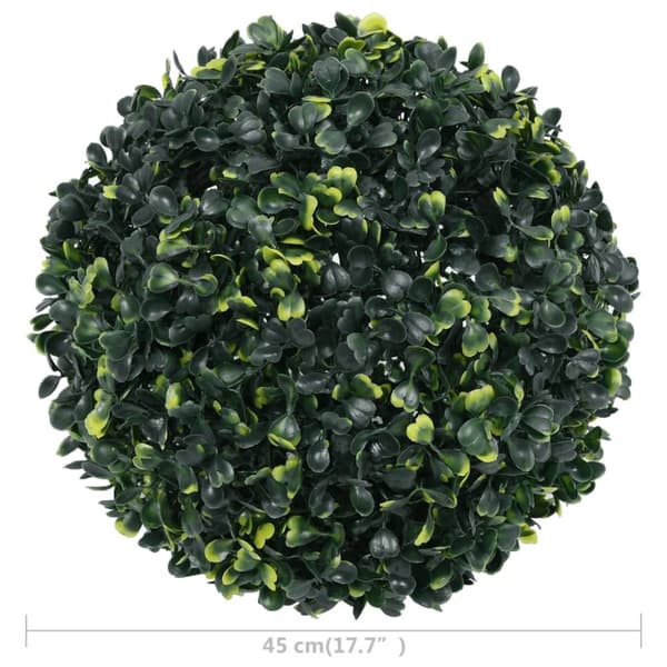 vidaXL kunstige buksbom 2 stk. 45 cm kugleformet -  Kunstig flora