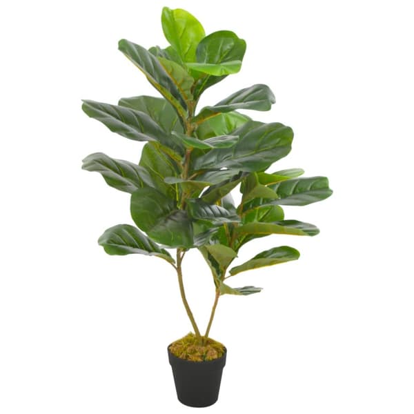 vidaXL kunstig plante violinfigen med urtepotte grøn 90 cm -  Kunstig flora