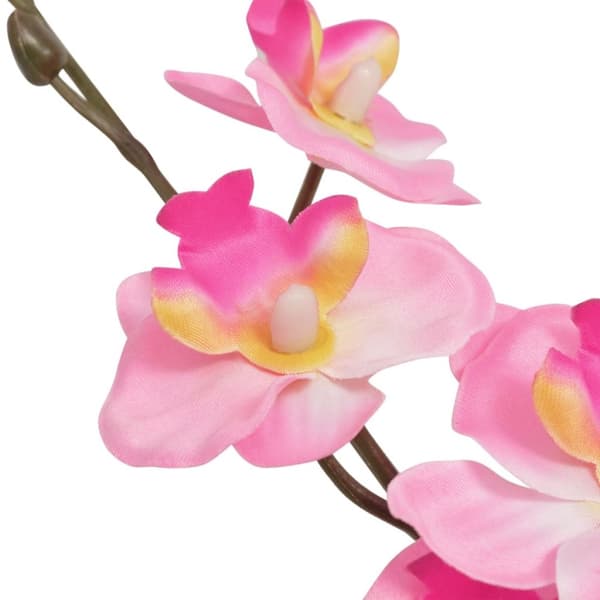 vidaXL Konstväxt Orkidé med kruka 30 cm rosa -  Artificiell flora