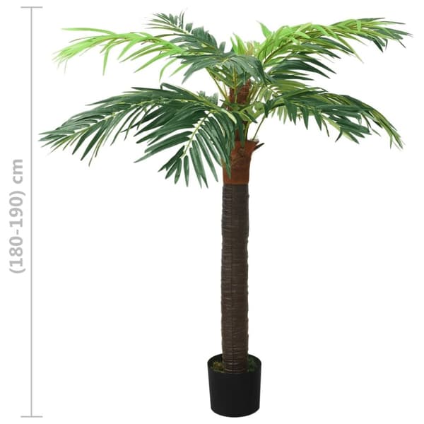vidaXL Konstgjord kanariepalm i kruka 190 cm grön -  Artificiell flora
