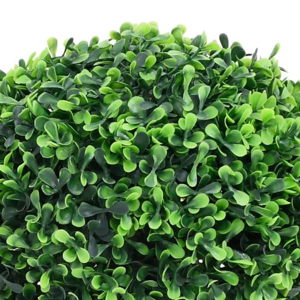 vidaXL kunstige buksbom med krukker 2 stk. 27 cm kugleformet grøn - Kunstig flora