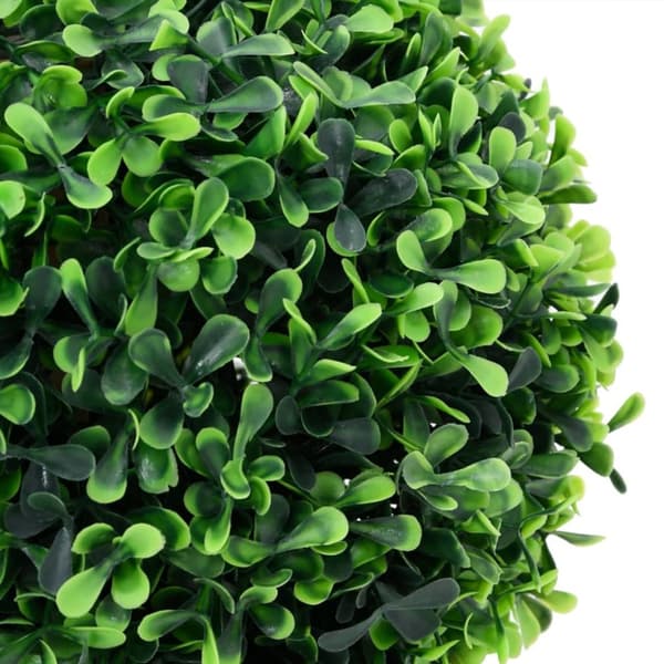 vidaXL kunstige buksbom med krukker 2 stk. 27 cm kugleformet grøn - Kunstig flora