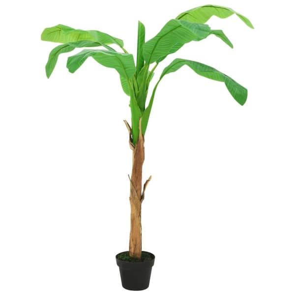 vidaXL Konstgjort bananträd i kruka 180 cm grön -  Artificiell flora