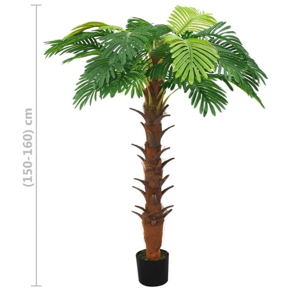 vidaXL kunstig cycaspalme med potte 160 cm grøn -  Kunstig flora