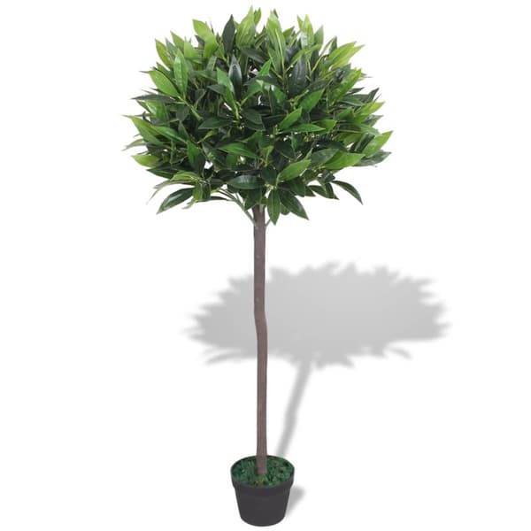 vidaXL kunstigt laurbærtræ med potte 125 cm grøn -  Kunstig flora