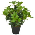 Miniatyrbild 1 av 3: vidaXL Konstväxt Lagerträd med kruka 40 cm grön -  Artificiell flora