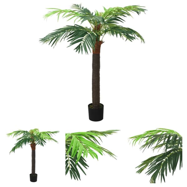 The Living Store Konstgjord kanariepalm i kruka 190 cm grön -  Artificiell flora