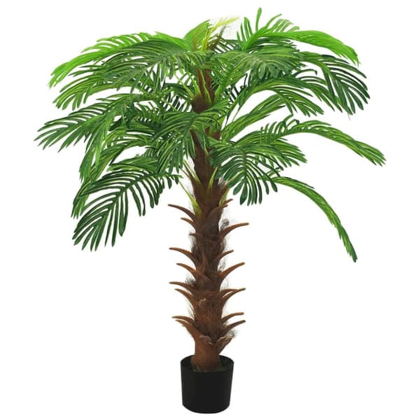 The Living Store Konstväxt kottepalm med kruka 140 cm grön -  Artificiell flora