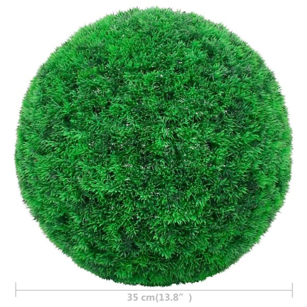 The Living Store kunstige buksbom 2 stk. 35 cm kugleformet -  Kunstig flora