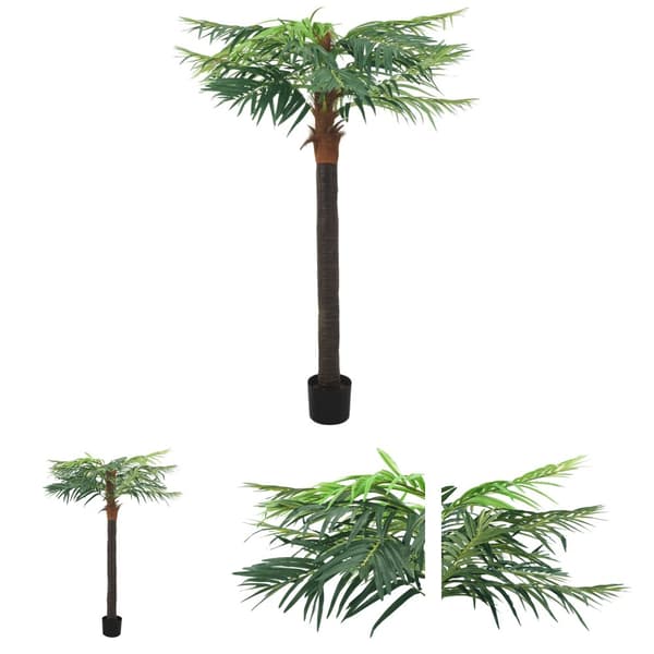 The Living Store kunstig fønikspalme med potte 215 cm grøn -  Kunstig flora