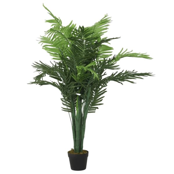 The Living Store kunstig palme 18 blade 80 cm grøn -  Kunstig flora