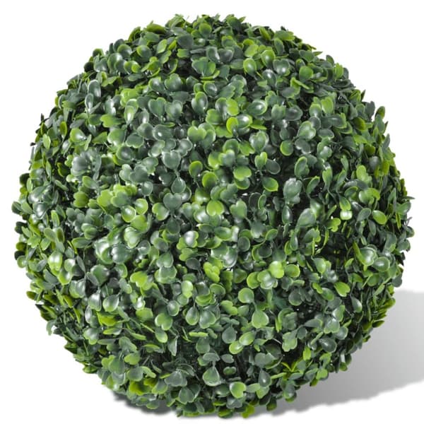 Kunstig flora - Living buksbomsæt planteskulptur kunstigt 35 cm 2 stk.