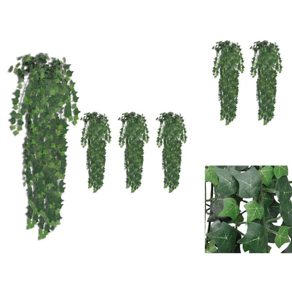 Kunstig flora - Living kunstige vedbendplanter 4 stk. 90 cm grøn
