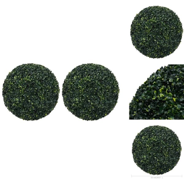 Kunstig flora - Living kunstige buksbom 2 stk. 52 cm kugleformet