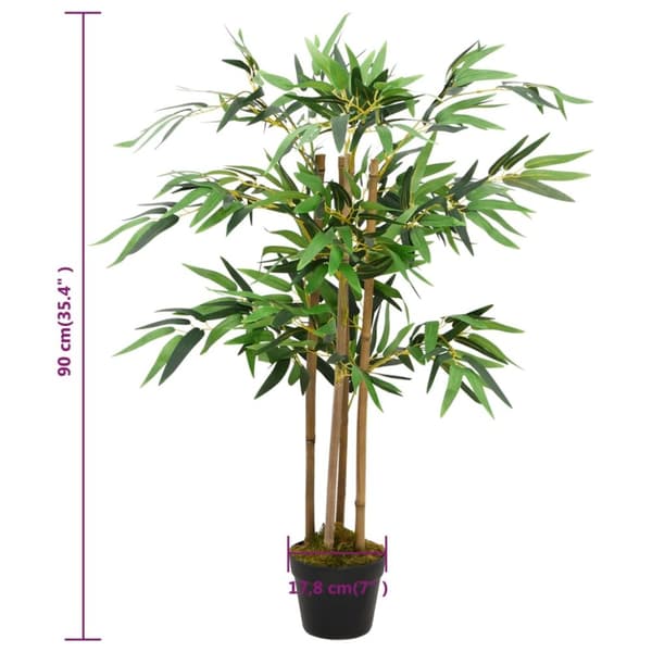 Kunstig flora - Living kunstig bambusplante Twiggy med potte 90 cm