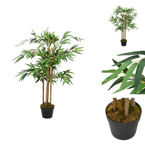 Kunstig flora - Living kunstig bambusplante Twiggy med potte 90 cm