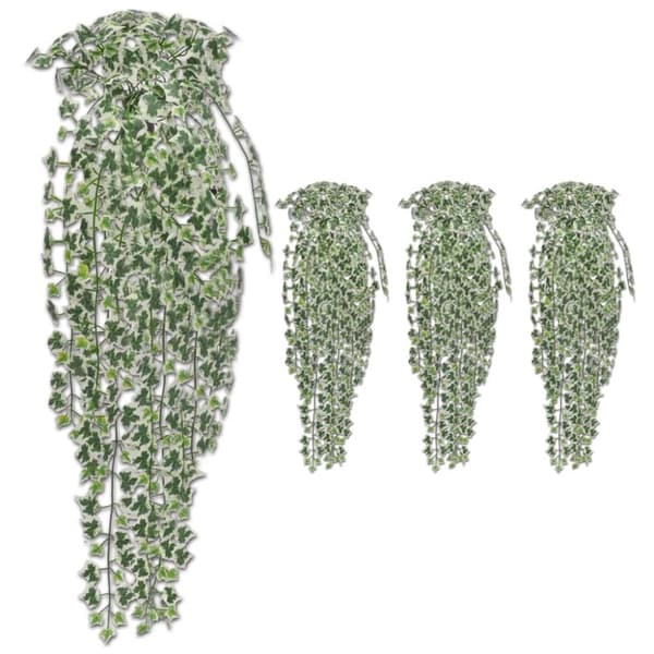 Kunstig flora - Living kunstige vedbendplanter 4 stk. 90 cm broget