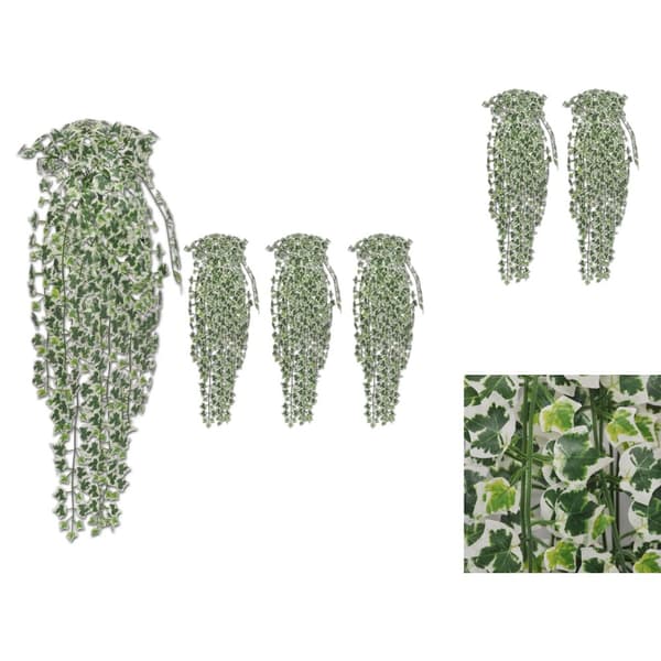 Kunstig flora - Living kunstige vedbendplanter 4 stk. 90 cm broget