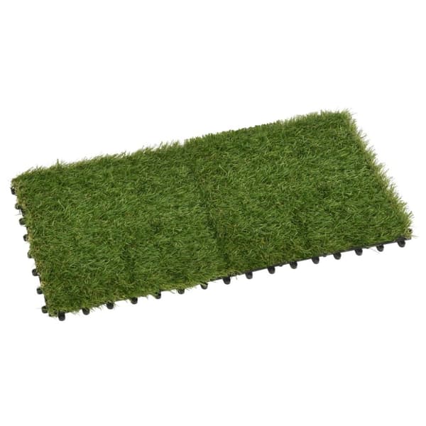 Konstgräsplattor 11 st grön 30x30 cm - Konstgräs - Konstgräsmatta - Home & Living