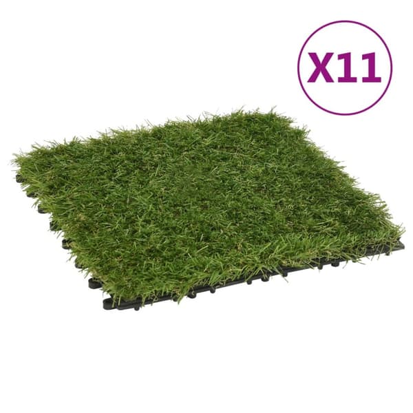 Konstgräsplattor 11 st grön 30x30 cm - Konstgräs - Konstgräsmatta - Home & Living