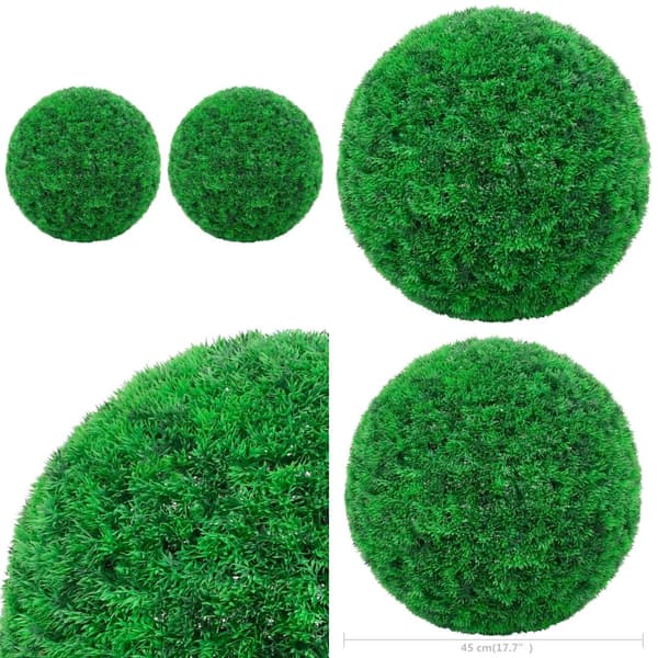 Konstgjorda buxbombollar 2 st 45 cm - Konstväxt - Konstväxter - Home & Living