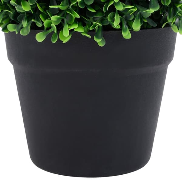 Kunstige buksbom med krukker 2 stk. 27 cm kugleformet grøn - Kunstig Plante - Kunstige Planter - Home & Living