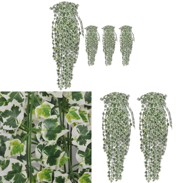 Kunstige vedbendplanter 4 stk. 90 cm broget - Kunstig Plante - Kunstige Planter - Home & Living