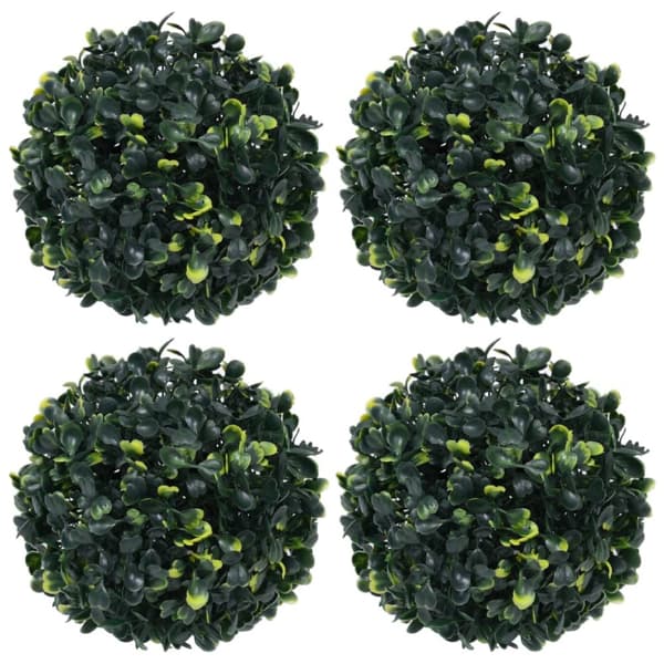 kunstige buksbom 4 stk. 12 cm kugleformet