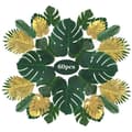 Miniatyrbild 1 av 4: 60 st Falska Tropiska Palmblad - Hawaii Luau Fest Dekorationstillbehör - 9 sorters blad