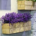 Miniatyrbild 4 av 4: 12 förpackningar konstgjorda dekorativa blomsterbuskar för blomsterarrangemang, mittpunkt, trädgårdsdekoration (lila)