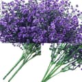 Miniatyrbild 2 av 4: 12 förpackningar konstgjorda dekorativa blomsterbuskar för blomsterarrangemang, mittpunkt, trädgårdsdekoration (lila)