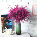 Miniatyrbild 1 av 4: 12 förpackningar konstgjorda dekorativa blomsterbuskar för blomsterarrangemang, mittpunkt, trädgårdsdekoration (Fuchsia)