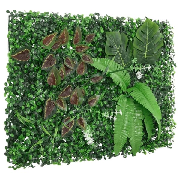 vidaXL Keinotekoinen kasviaita 24 kpl vihreä 40x60 cm