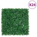 Pikkukuva 1 / 8: vidaXL Keinotekoinen pensasaita 24 kpl vihreä 50x50 cm