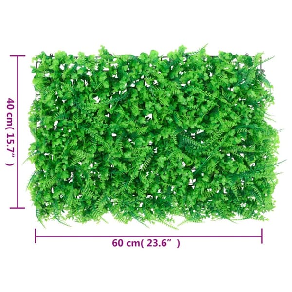 vidaXL Keinotekoinen saniaisaita 6 kpl vihreä 40x60 cm