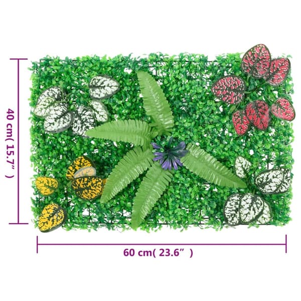 vidaXL Keinotekoinen kasviaita 24 kpl vihreä 40x60 cm