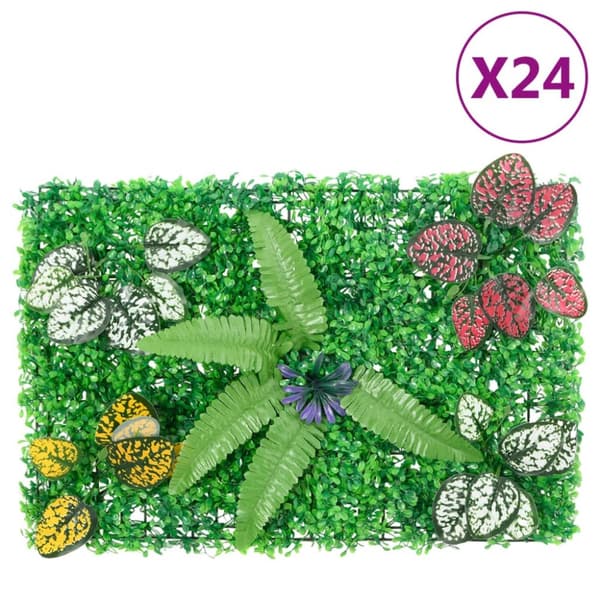 vidaXL kunstige hække 24 stk. 40x60 cm grøn