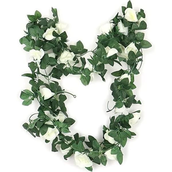 Bröllopsdekoration Valv Luftkonditionering Rör Slingrande Trädgård Hem Bröllop Bildekoration Simulering Rose Vine Blomma G