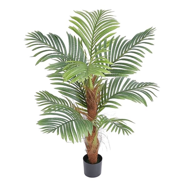 2st 4 fot konstgjord palm med tippskydd, säkert PE-material, justerbar grendesign, lätt att montera och underhålla