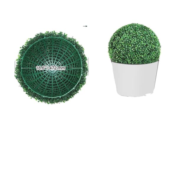 Konstgjord växtboll, Hållbart PE-material, Verklighetstrogen design,2st