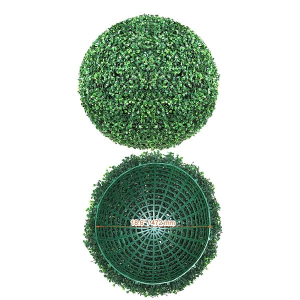 Konstgjorda Topiarybollar, Hållbart PE-material, Underhållsfri Design,20 tum