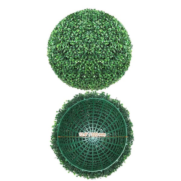 Kunstneriske Topiary Kugler, Holdbart PE Materiale, Vedligeholdelsesfrit Design,20 tommer 16in