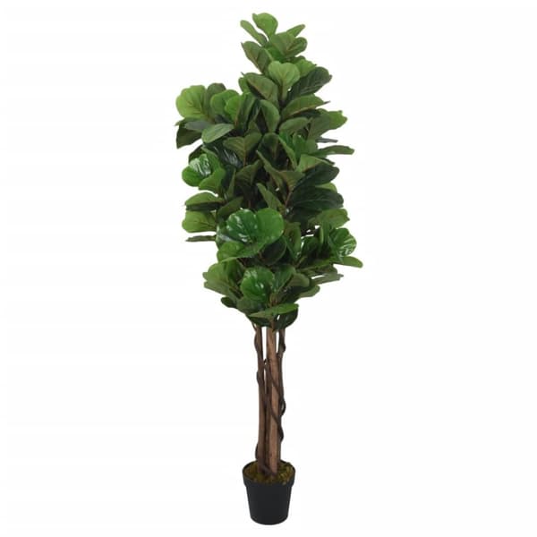 Konstväxt fikonträd 232 blad 180 cm grön