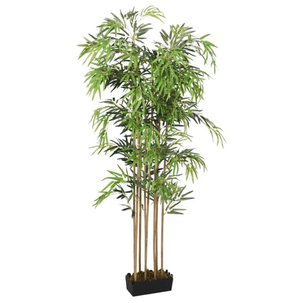 Konstväxt bambu 1605 blad 180 cm grön
