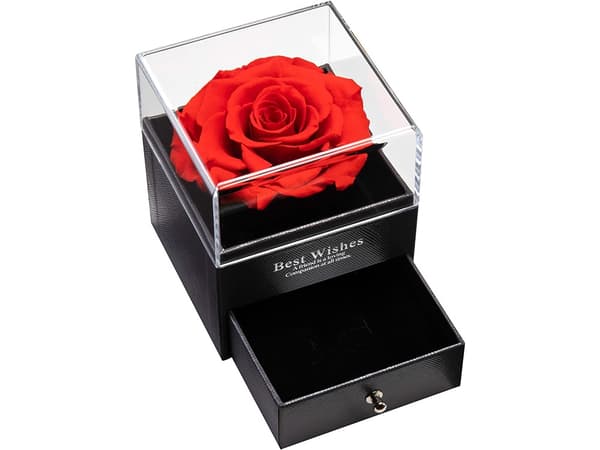 Smykkeskrin / Gaveeske – Eske med Rose