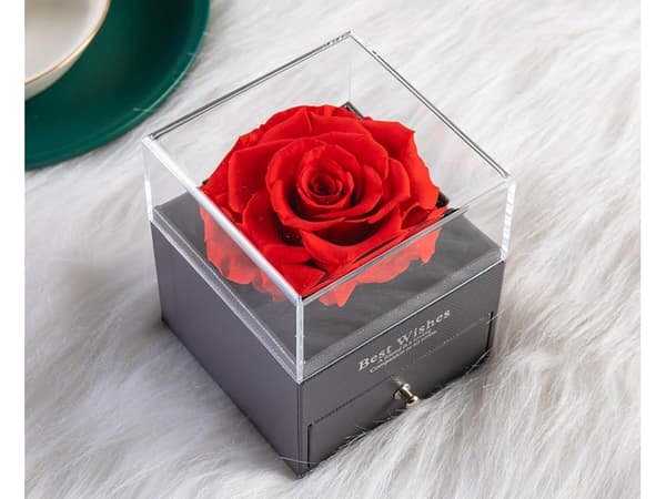 Smykkeskrin / Gaveeske – Eske med Rose