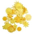 Miniatyrbild 1 av 2: 36 gulfärgade pappersblommor RAYHER