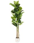 Miniatyrbilde 1 av 5: Kunstig plante Grønn Svart Syntetisk materiale 221 cm Monstera Dekorasjon Interiør